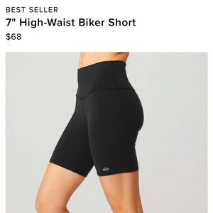 Alo High Waisted Shorts size S